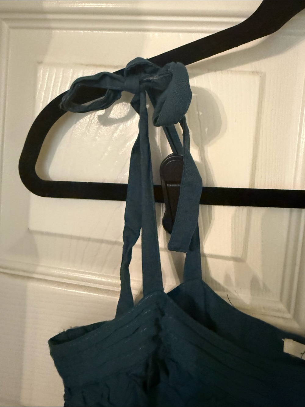Floreat Teal Blue Pleated Bodice Dress - Picture 5 of 6